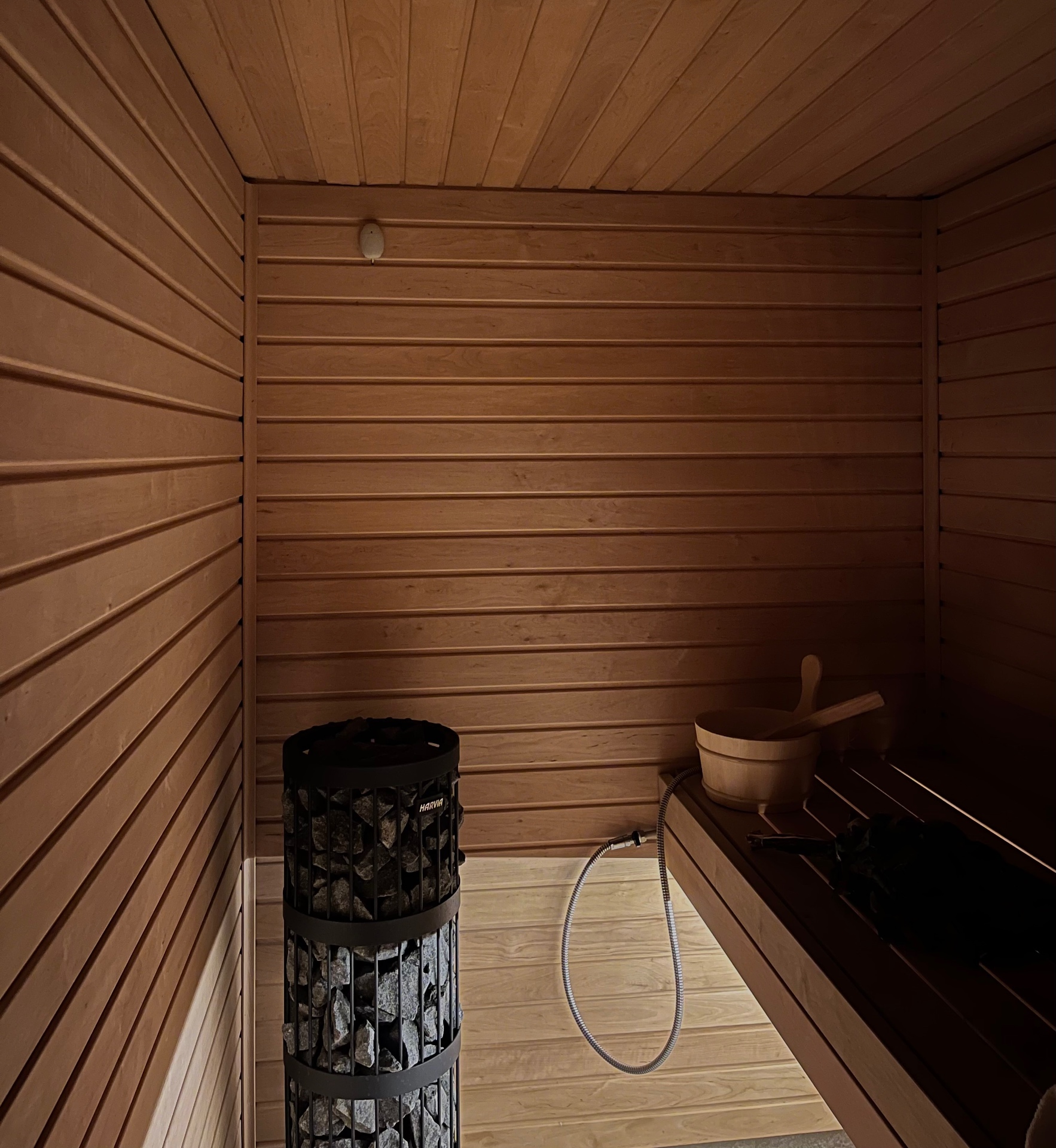 Private sauna interior