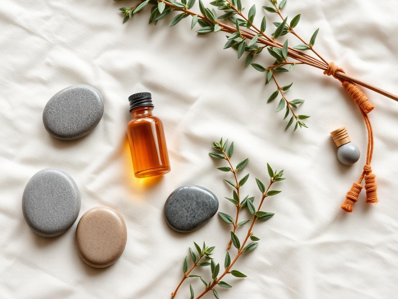 Wellness flat lay